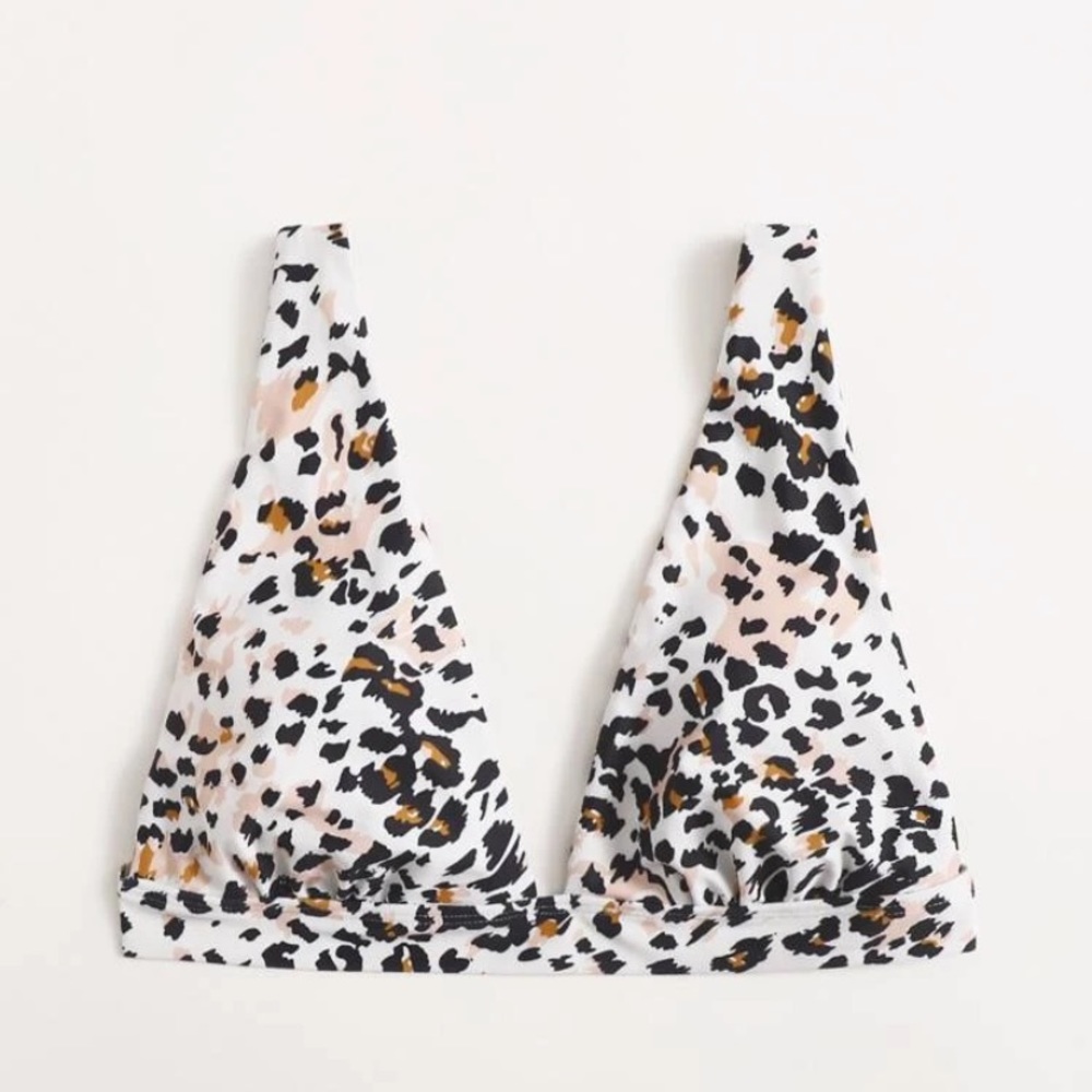 SHEIN cheetah print bikini top